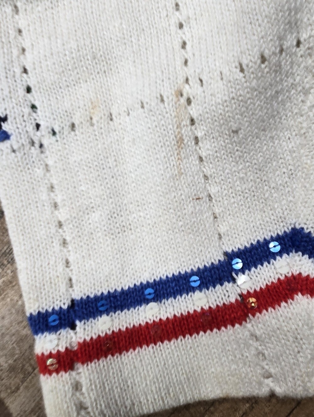 Philip & Jane Gordon Design Options Cream Nautical Fireworks Sweater Size XL - Picture 15 of 15